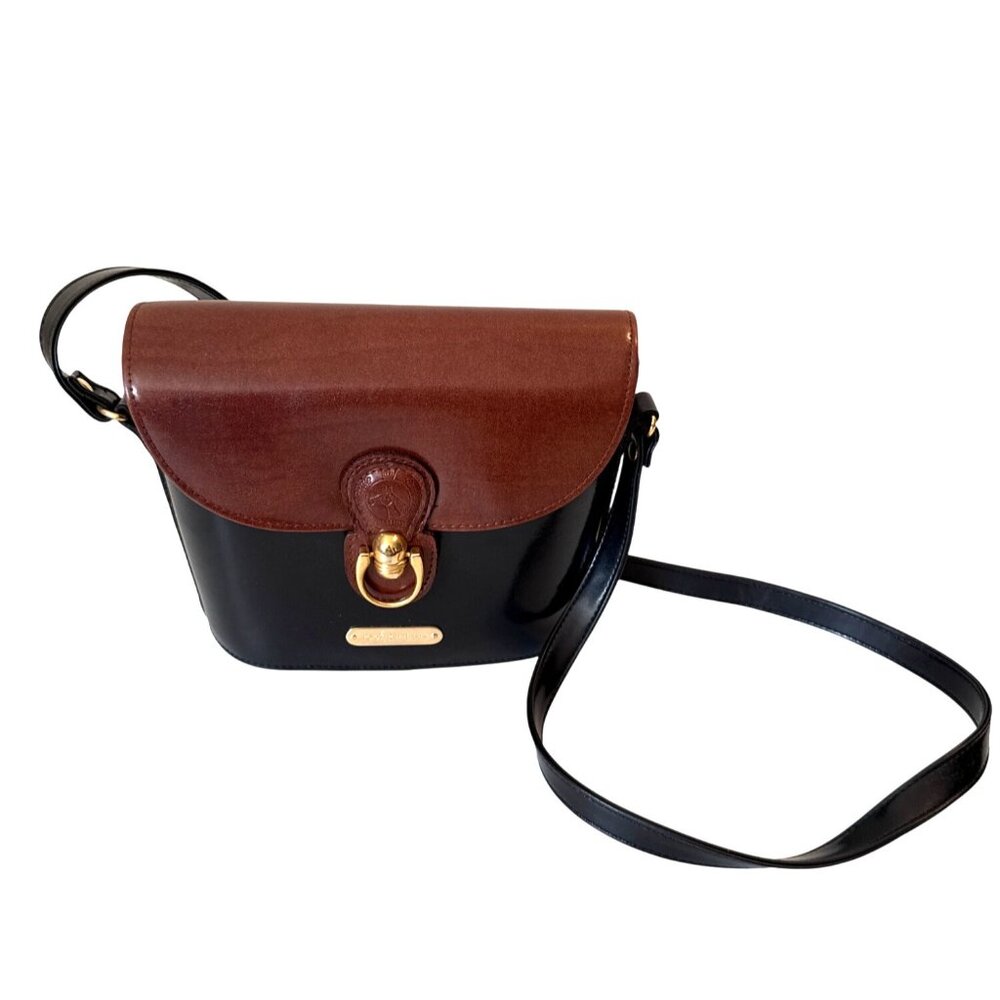 Polo by Ralph Lauren Brown and Black Crossbody Bag - Picture 4 of 12